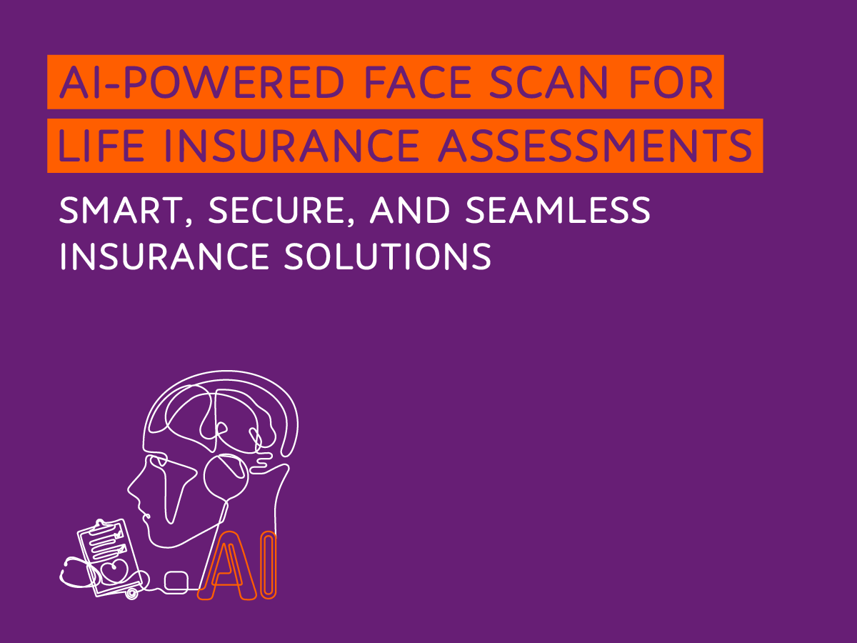 AI-powered face scan for life insurance assessments – smart & secure insurance solutions with Sukoon. Line art of a head